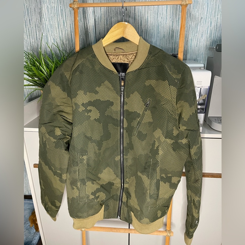 MD Riflessi Collection Army net print Bomber